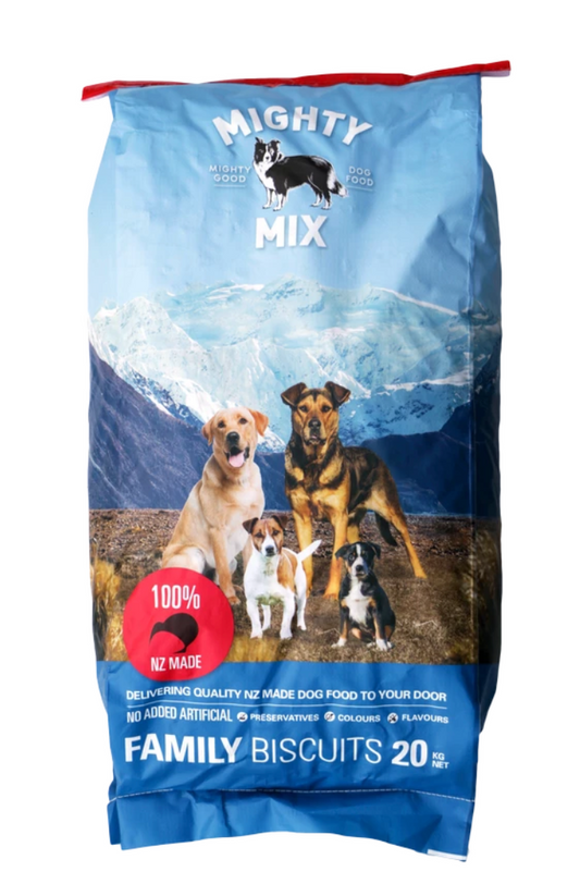 Mighty Mix - Family Dog Biscuits *SEE NOTE RE SHIPPING*-Mighty Mix-10kg-Shine Pets