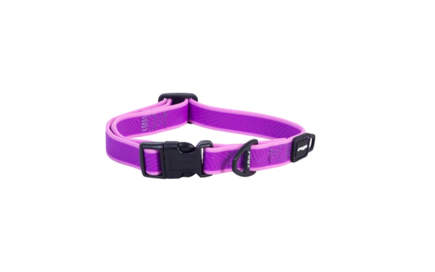 ROGZ AMPHIBIAN COLLAR CLASSIC (MED)-PURPLE