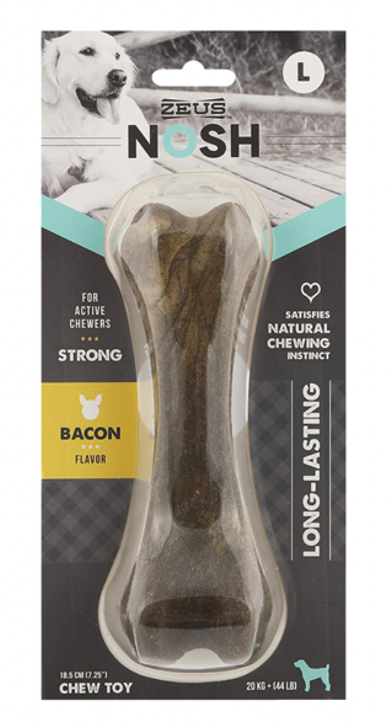 Zeus Nosh Strong Chew Bones-Petware-Bacon-Shine Pets