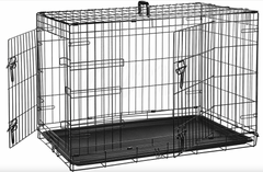 Dog Crate - 3 Bears Foldable Dog Cage With Divider