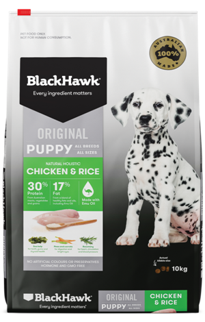 Black Hawk Puppy Food - Chicken and Rice-Masterpet-3kg-Small Breed-Shine Pets