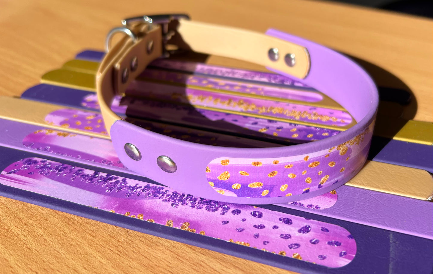 BioThane Dog Collar - Custom Mix It Up - TWO Widths and/or TWO Colours