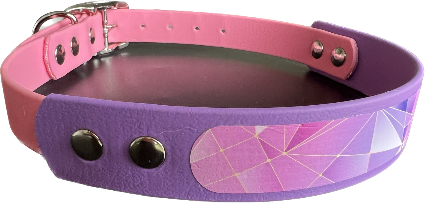 BioThane Dog Collar - Custom Mix It Up - TWO Widths and/or TWO Colours